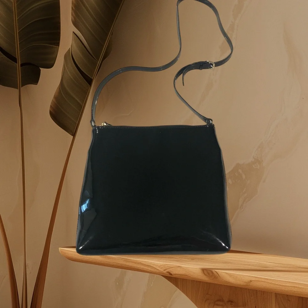 Kate Spade Cinema City Light The Sparklers Black Patent Leather Crossbody - Picture 2 of 4